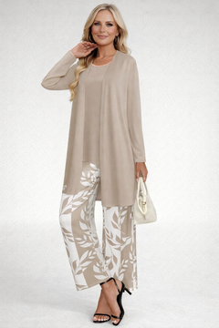 Petralyn - Dreiteiliges Soft-Touch-Layering-Set in Khaki