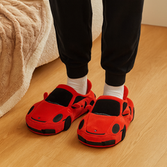 Anders | Warme Herren-Winterhausschuhe mit Wollfutter in Rot 1