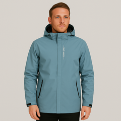 Fabian | Herren-Windjacke mit Kapuze in Himmelblau