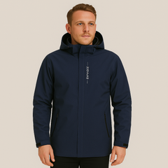 Fabian | Herren-Windjacke mit Kapuze in Marineblau