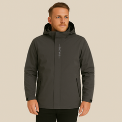 Fabian | Herren-Windjacke mit Kapuze in Grau