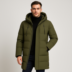Kurtis | Herren-Steppjacke mit Stehkragen in Armeegrün