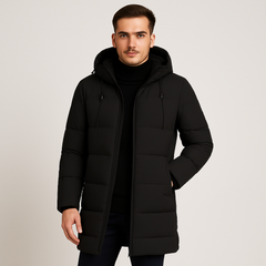 Kurtis | Herren-Steppjacke mit Stehkragen in Schwarz