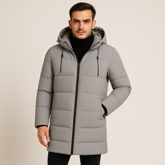 Kurtis | Herren-Steppjacke mit Stehkragen in Grau