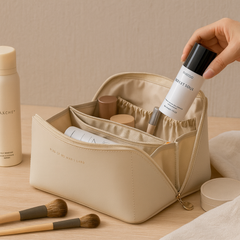 Shubo – Luxus-Kosmetiktasche in Beige