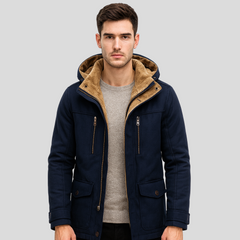 Marceau | Klassische Winterjacke in Marineblau