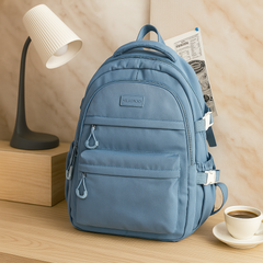 Schulrucksack mit großem Fassungsvermögen – Geräumige und robuste Tasche für Schüler in Blau