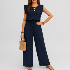 Elegantes 2-teiliges Set für Damen – Einzigartiges Design mit raffinierten Details in Marineblau