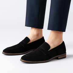Jameson Wildleder-Loafer für Herren – Weiche Slip-On-Freizeitschuhe in Schwarz
