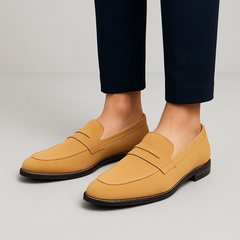 Jameson Wildleder-Loafer für Herren – Weiche Slip-On-Freizeitschuhe in Kamel