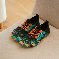 TrailTread Barfußschuhe für Kinder – Leichte und flexible Schuhe für die natürliche Fußentwicklung in Schwarz