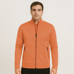 Caleb Eleganter Stretch-Cardigan in Orange