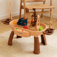 Tots’n’Trout - Multifunktionale Fischspielplattform für Kinder Montessori-Spielzeug in Piratenschiff Rosa