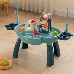 Tots’n’Trout - Multifunktionale Fischspielplattform für Kinder Montessori-Spielzeug in Riesenrad Blau