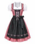 Rot/Graue Schürze