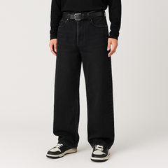 4Legend – Herren Flare Jeans – Lässiger Streetstyle, Taschen, reifer Look in Schwarz