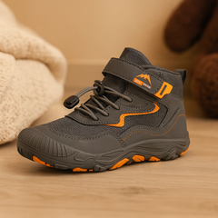 FlexiStep Kinder-Barfußschuhe – Wasserabweisende, minimalistische Outdoor-Schuhe in Hellorange