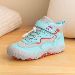 FlexiStep Kinder-Barfußschuhe – Wasserabweisende, minimalistische Outdoor-Schuhe in Aquablau