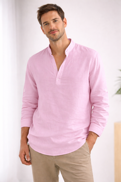 Emil | Herren Elegantes Kragen Hemd in Rosa
