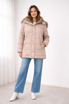 Amelie | Luxuriöse Bequeme Steppjacke in Rosa