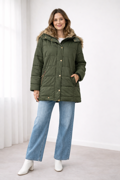 Amelie | Luxuriöse Bequeme Steppjacke in Grün