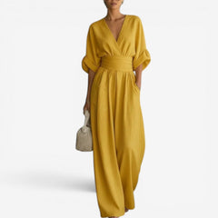 Olyara - Maßgeschneiderter Jumpsuit in Gelb