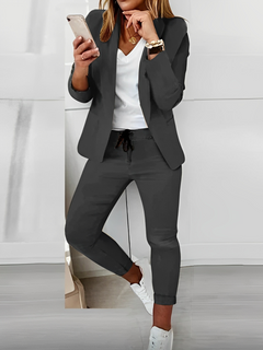 Colleen - Eleganter Blazer- und Hosenanzug für Damen in Grau