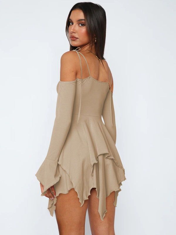 Clara – Schulterfreies Sommerkleid für Damen im Lagenlook