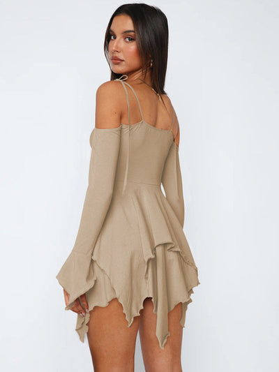 Clara – Schulterfreies Sommerkleid für Damen im Lagenlook