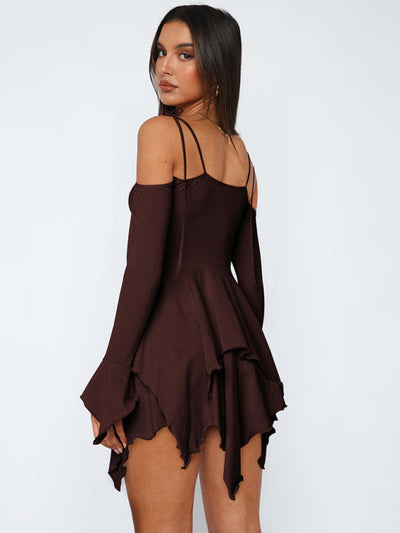 Clara – Schulterfreies Sommerkleid für Damen im Lagenlook
