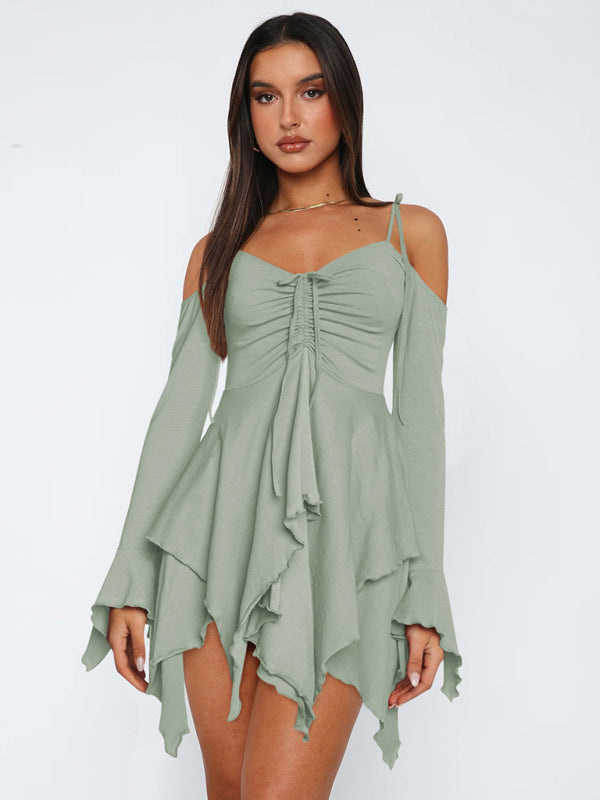 Clara – Schulterfreies Sommerkleid für Damen im Lagenlook