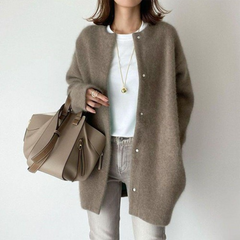 Sophie™ – Eleganter Cashmere-Cardigan für zeitlose Eleganz in Kaffee