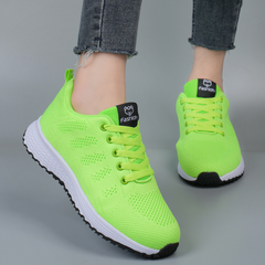 Bequeme Damensneaker mit atmungsaktivem Design in Grün