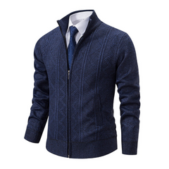 Sean - Strickjacke in Marineblau