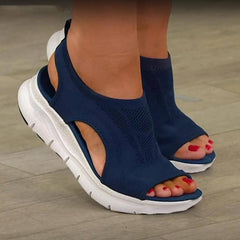 Paulina® | Sportliche Damensandalen in Marineblau