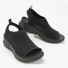 Paulina® | Sportliche Damensandalen in Schwarz