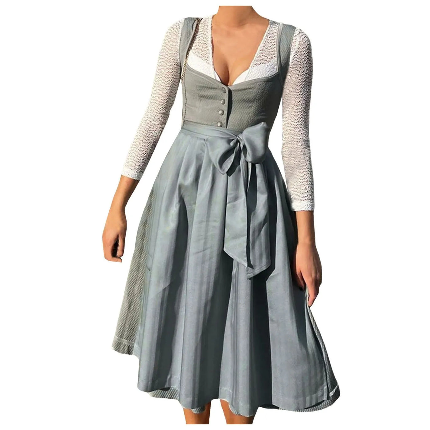 Cornelia – Langärmliges Dirndlkleid für Damen mit Schleife