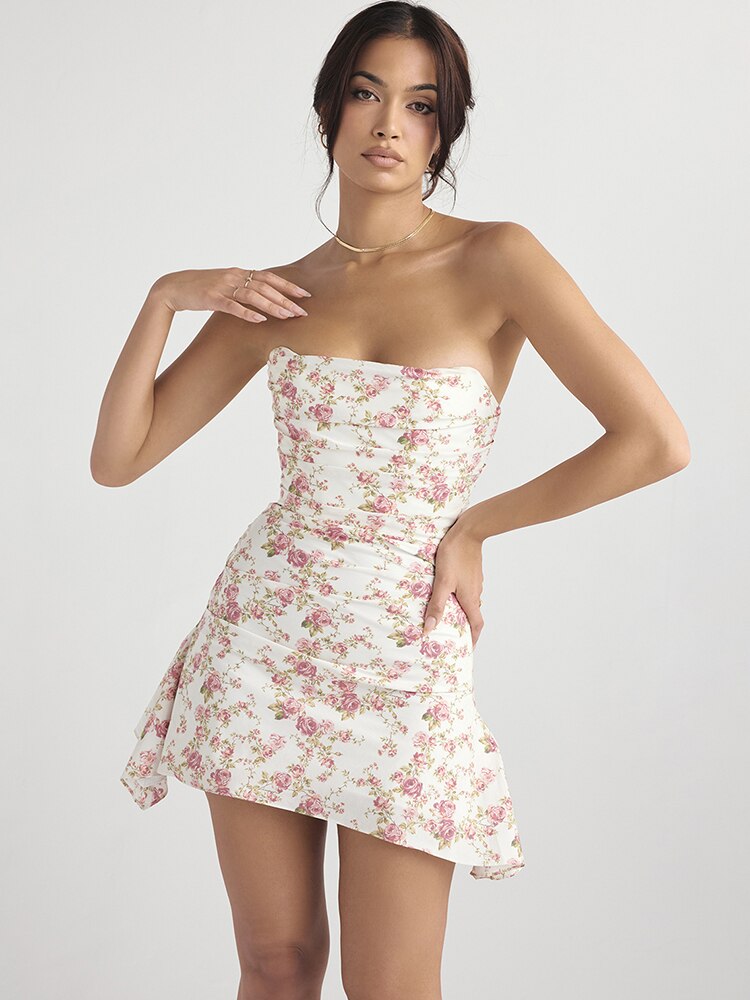 Evangeline - Korsett-Röhren-Minikleid