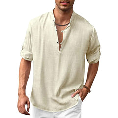 Declan - Bequemes & Styliches Herrenhemd in Beige