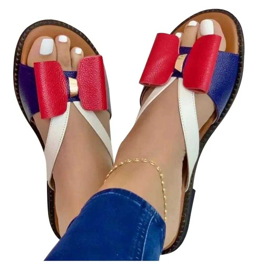 Regina® | Moderne, süße Damen-Schmetterlingsknoten-Sandalen zum Hineinschlüpfen