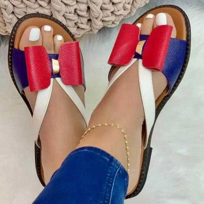 Regina® | Moderne, süße Damen-Schmetterlingsknoten-Sandalen zum Hineinschlüpfen