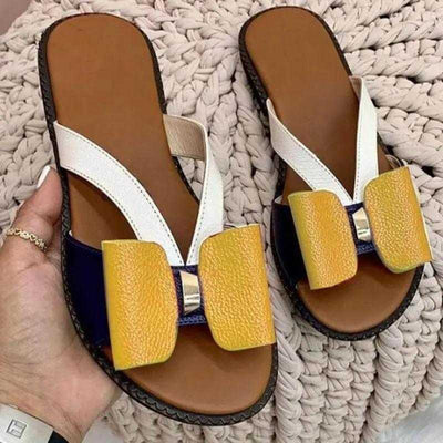 Regina® | Moderne, süße Damen-Schmetterlingsknoten-Sandalen zum Hineinschlüpfen