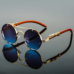 Pia | Auffallende Unisex-Sonnenbrille in Blau