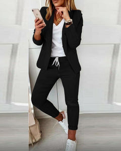 Nariko | Elegantes Blazer-Set in Schwarz