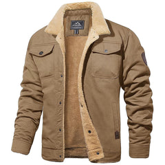 Klassische Bomberjacke für Herren in Khaki