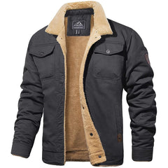 Klassische Bomberjacke für Herren in Grau