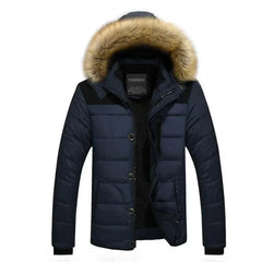 Hochwertige Winterjacke für Herren in Navy 2