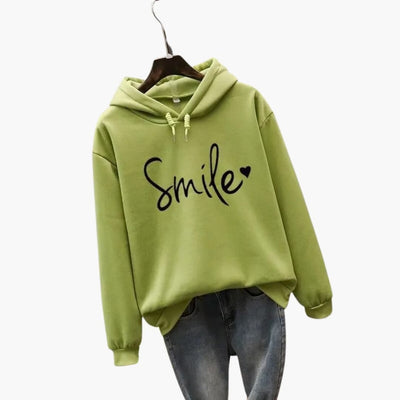 Damen Hoodie mit Kapuze und Frontprint