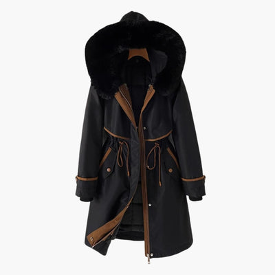 Damen Parka Jacke mit Kapuze