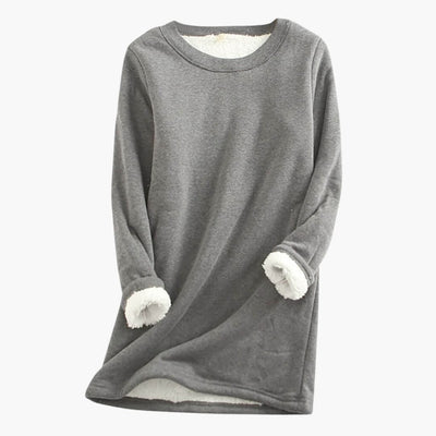 Damen Pullover mit Rundhalsausschnitt und langen Ärmeln